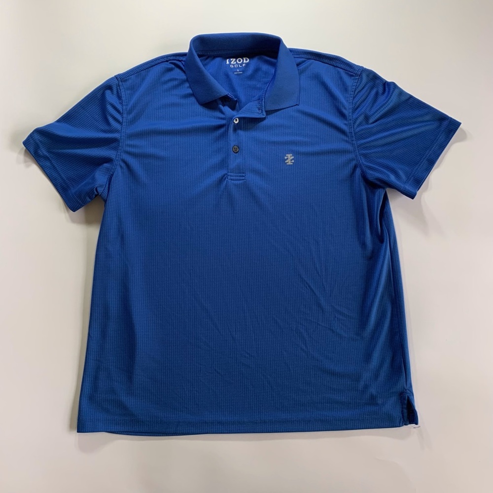 IZOD Golf Shirt Men’s Polo Size L Blue